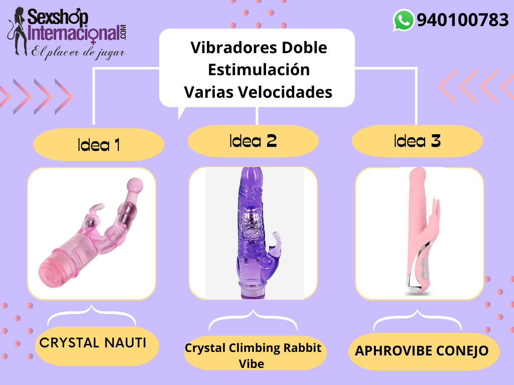 VIBRADORES ESTIMULADOR DE CLITORIS Y PUNTO G 